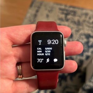 Apple Series 3 silver 38 mm Smart Watch